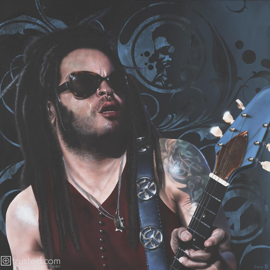 Stickman But What I Really Want to Know Is?(Lenny Kravitz) Limited Edition Canvas Giclee