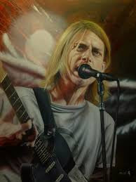 Stickman Entertain Us (Kurt Cobain) Limited Edition Canvas Giclee