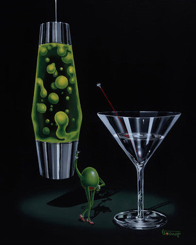 Michael Godard "Devilish Martini" Limited Edition Canvas Giclee