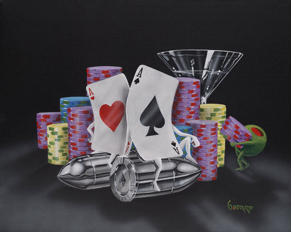 Michael Godard Bullets Limited Edition Canvas Giclee