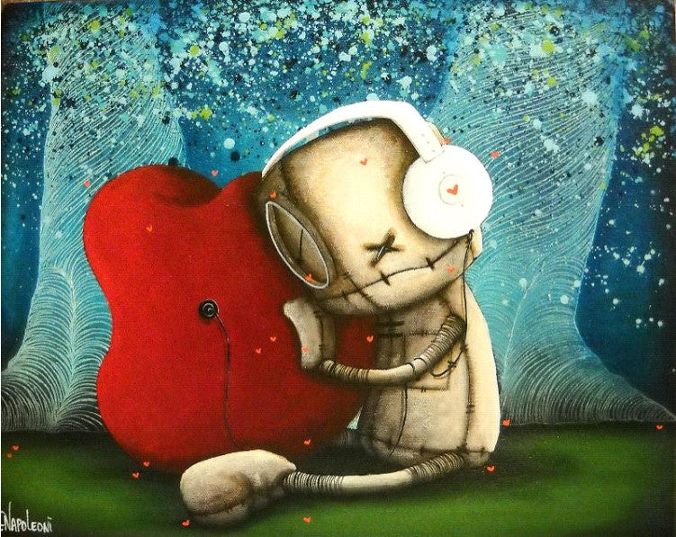 Fabio Napoleoni "I Not Only Hear, but Feel Your Love" Limited Edition Canvas Giclee