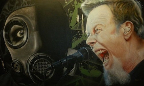 Stickman "I'm Your Source of Self Destruction" (James Hetfield - Metallica) Limited Edition Canvas Giclee