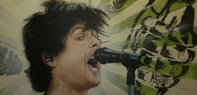 Stickman Everybody Do the Propaganda (Green Day Billie Joe Armstrong) Limited Edition Canvas Giclee