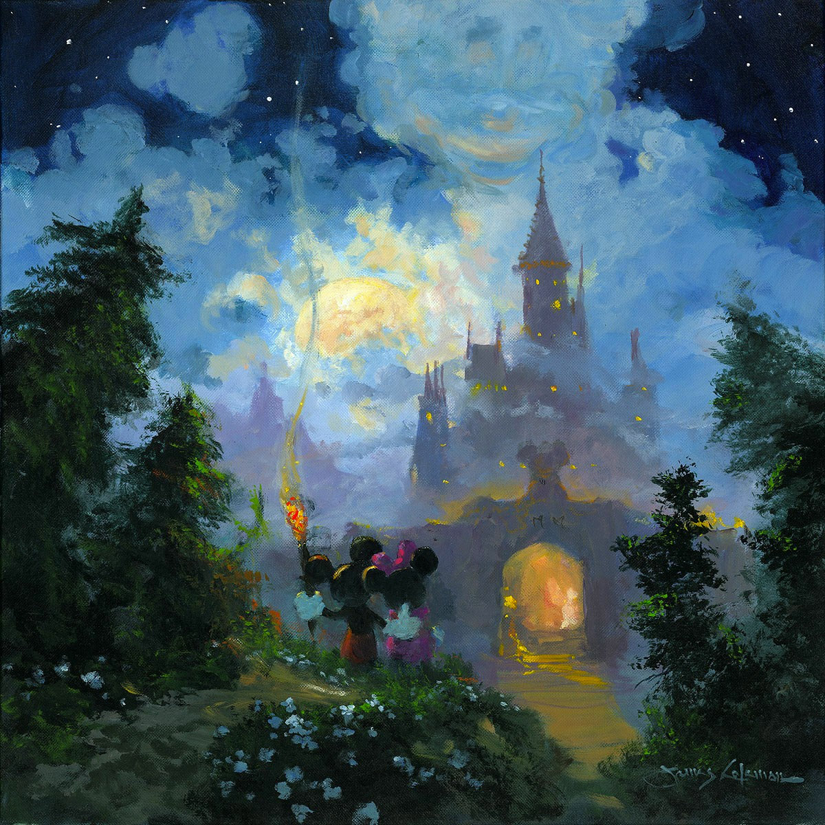James Coleman Disney "Adventure to the Castle Gates" Limited Edition Canvas Giclee