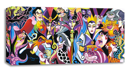 Tim Rogerson Disney "All Their Wicked Ways" Limited Edition Canvas Giclee