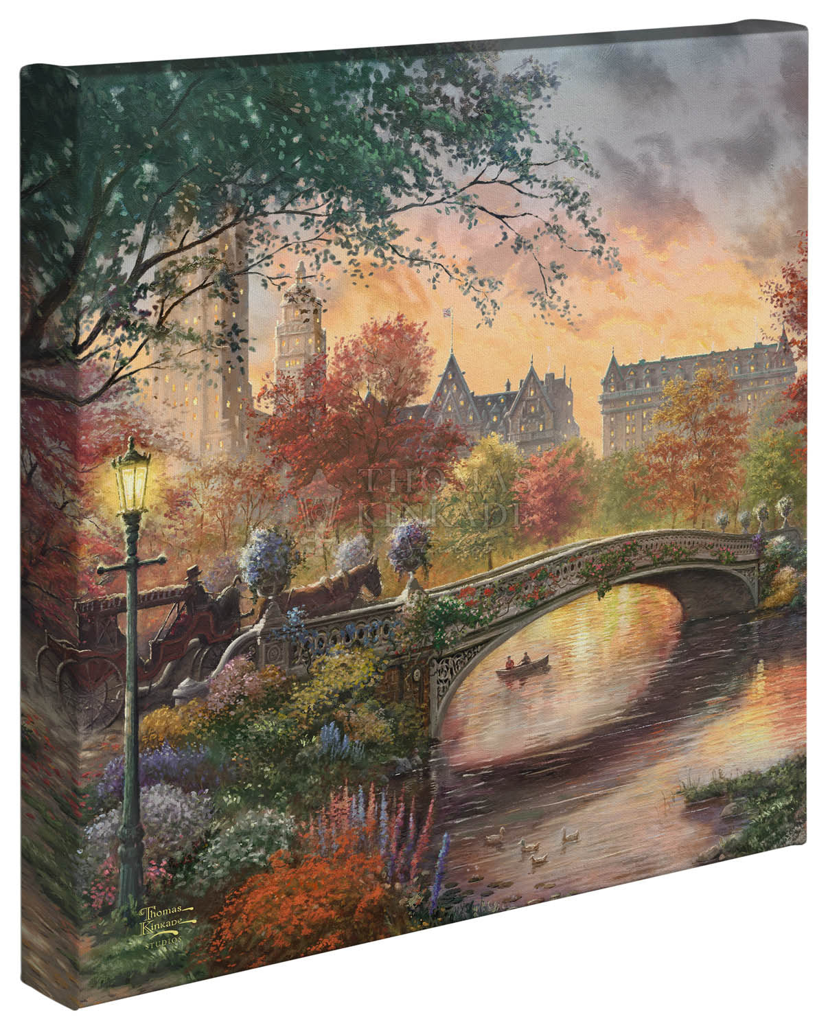 Thomas Kinkade Studios "Autumn in New York" Limited and Open Canvas Giclee