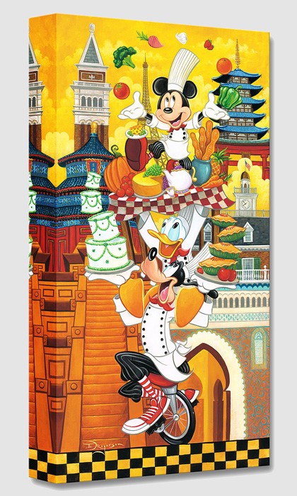 Tim Rogerson Disney "A World of Flavor" Limited Edition Canvas Giclee