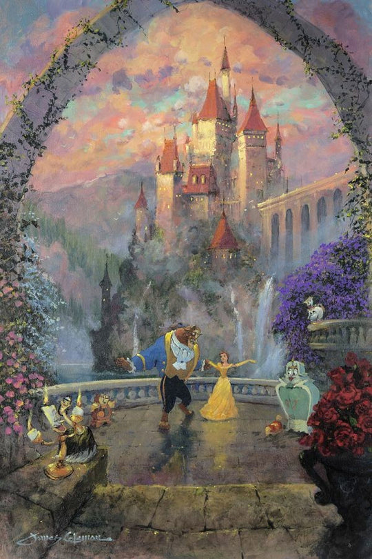 James Coleman Disney Beast and Belle Forever Limited Edition Canvas Giclee