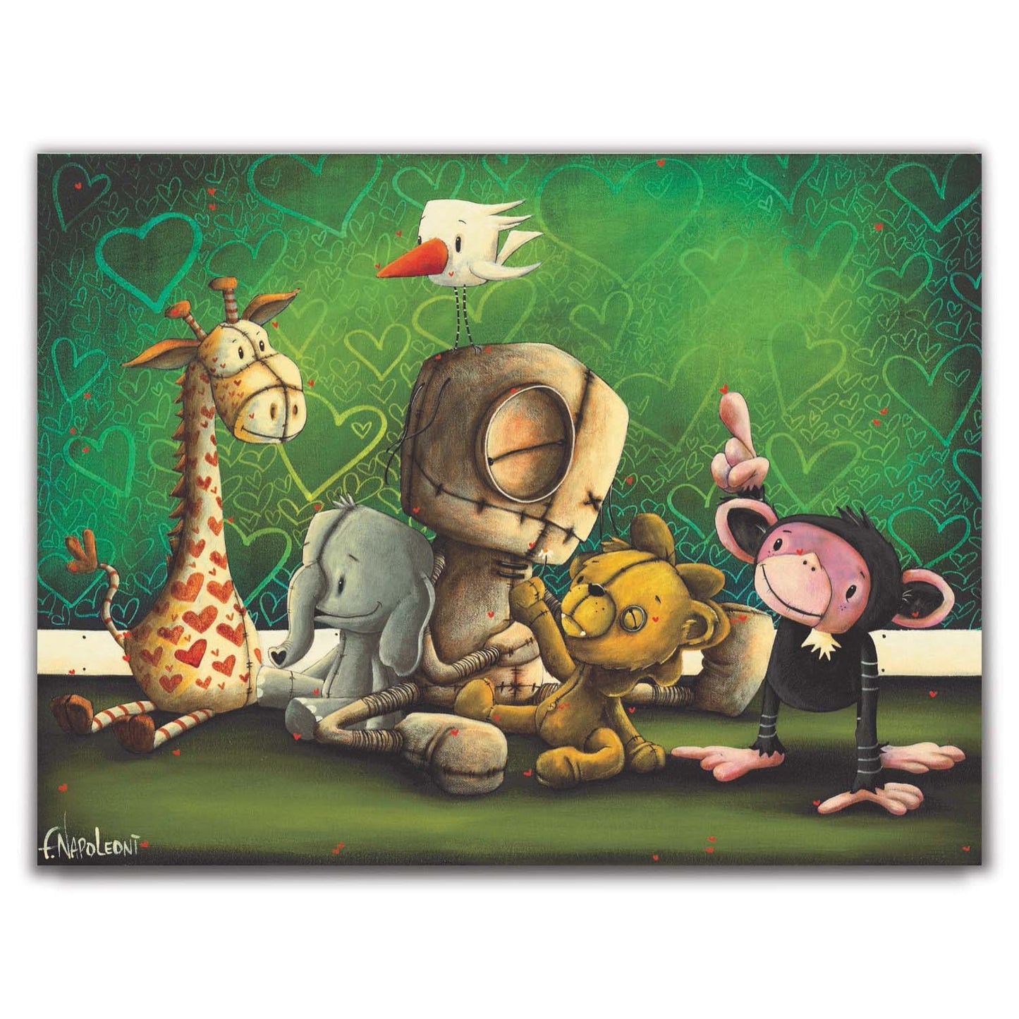 Fabio Napoleoni "Best Friends Forever" Limited Edition Canvas Giclee