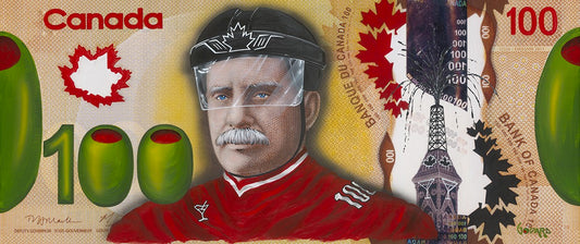 Michael Godard "$100 Bill Canada on Ice" Limited Edition Canvas Giclee