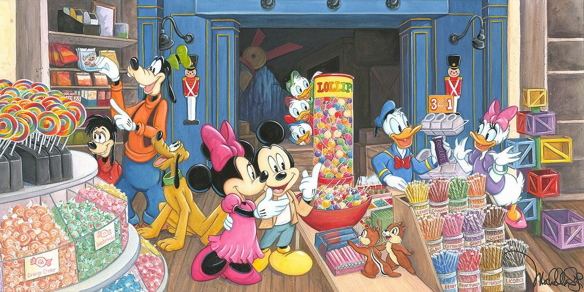Michelle St. Laurent Disney "Candy Store" Limited Edition Canvas Giclee