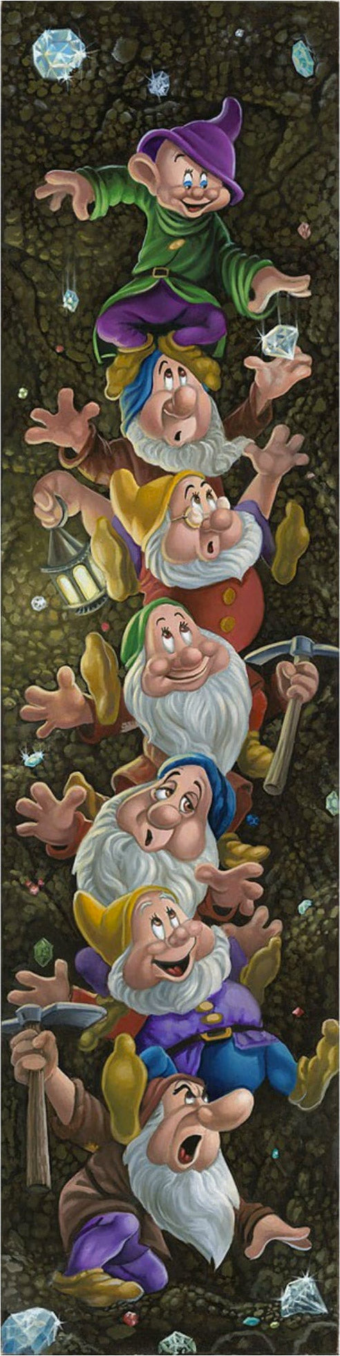 Jared Franco Disney Climbing for Diamonds Limited Edition Canvas Giclee