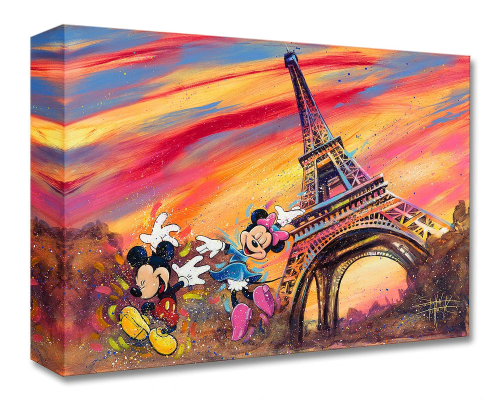 Stephen Fishwick Disney "Dancing Across Paris" Limited Edition Canvas Giclee