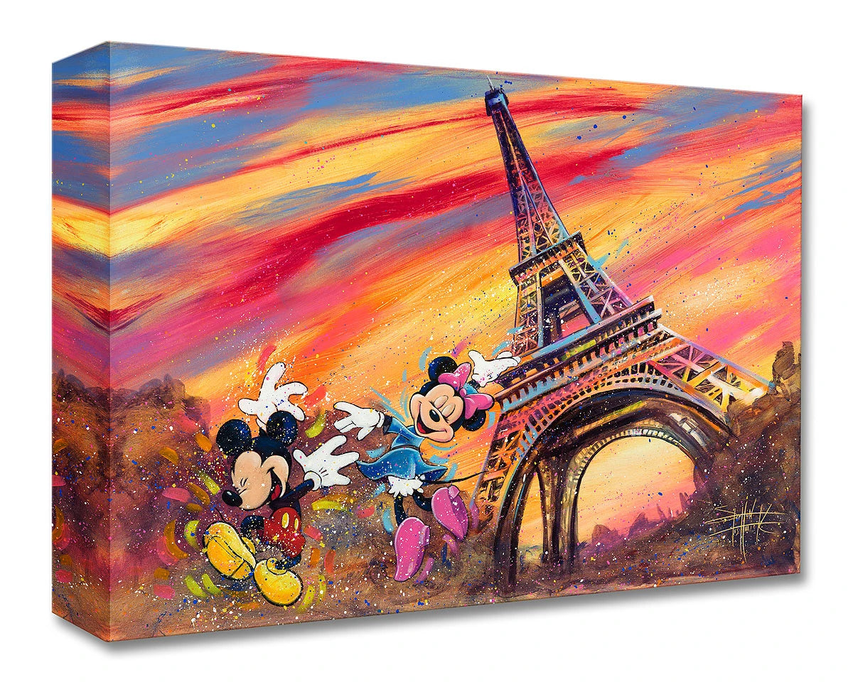 Stephen Fishwick Disney "Dancing Across Paris" Limited Edition Canvas Giclee