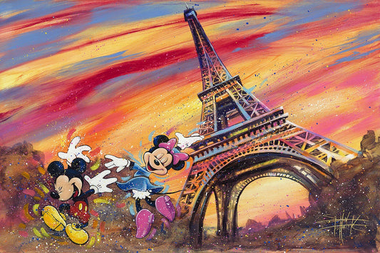 Stephen Fishwick Disney "Dancing Across Paris" Limited Edition Canvas Giclee