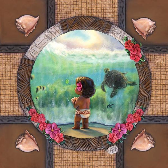Denyse Klette Disney The Ocean Chose You Limited Edition Canvas Giclee