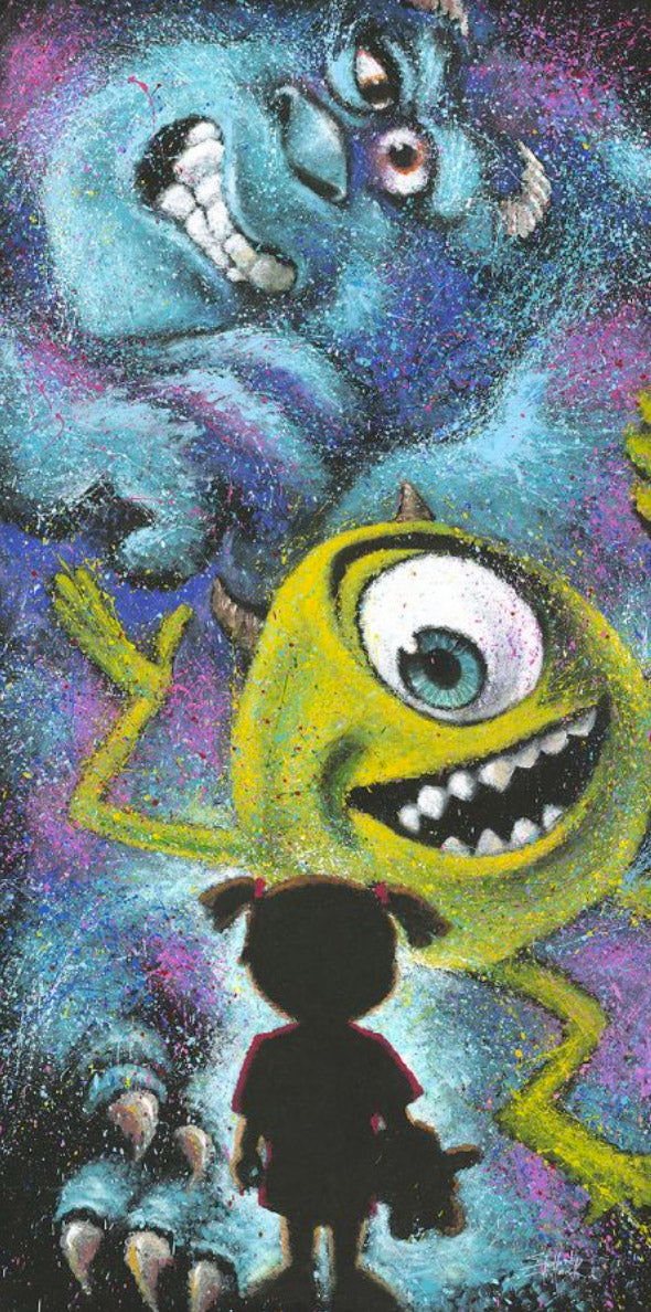 Stephen Fishwick Disney "Closet Full of Monsters" Limited Edition Canvas Giclee