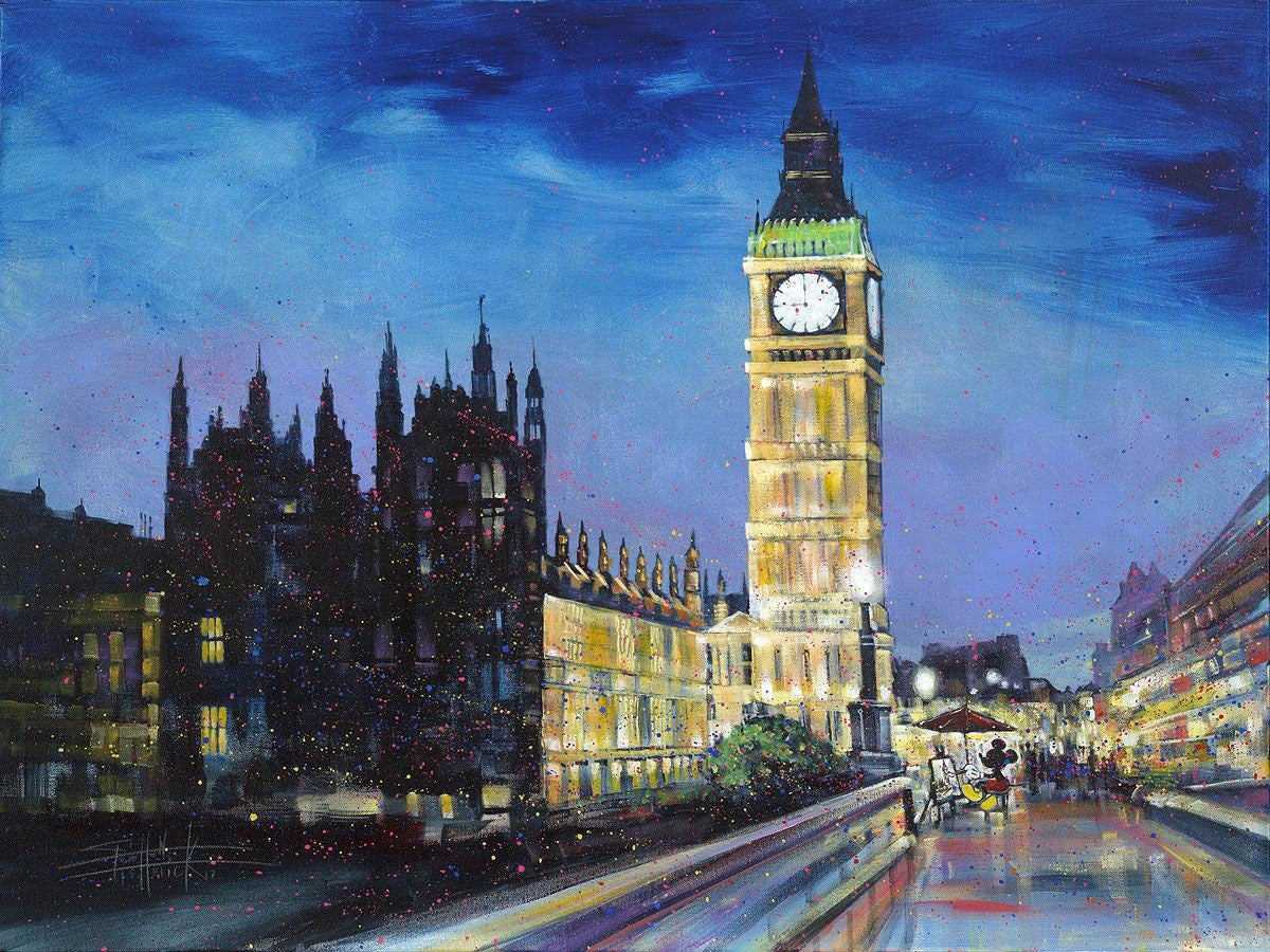 Stephen Fishwick Disney "Painting the Town" Limited Edition Canvas Giclee