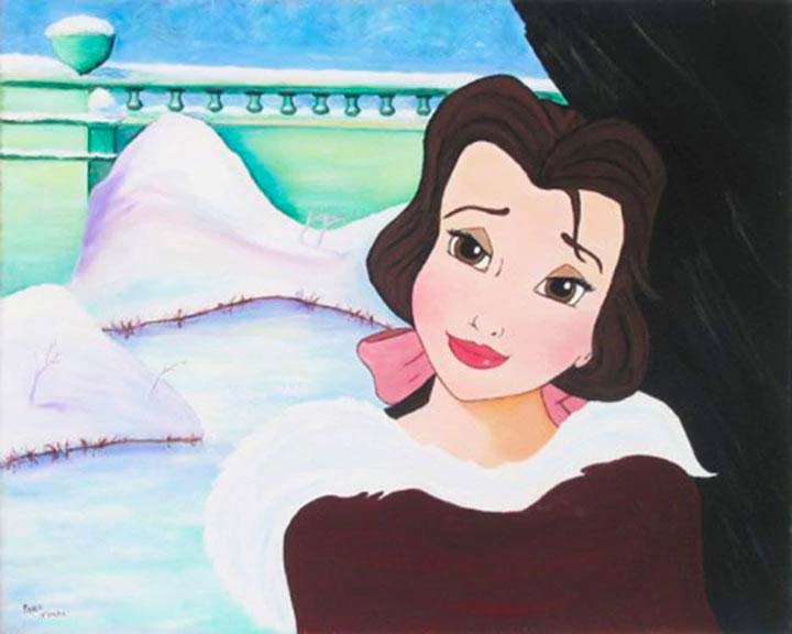 Paige O'Hara Disney Belle's In Love Limited Edition Canvas Giclee