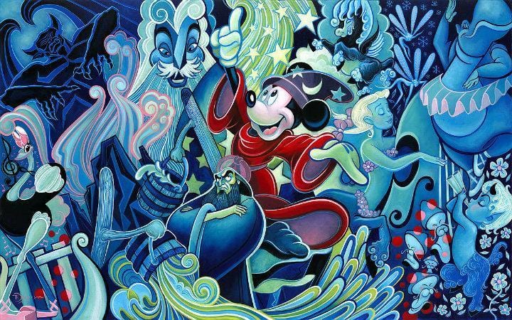Tim Rogerson Disney Fantasia Limited Edition Canvas Giclee