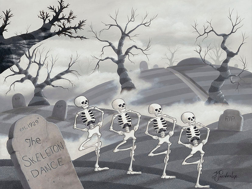 Michael Provenza Disney The Skeleton Dance Limited Edition Canvas Giclee