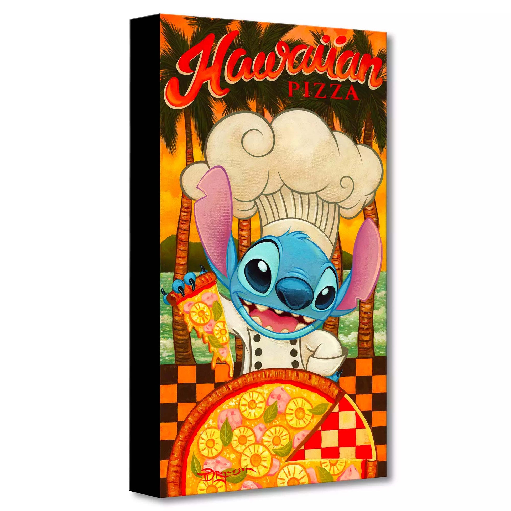 Tim Rogerson Disney "Hawaiian Pizza" Limited Edition Canvas Giclee