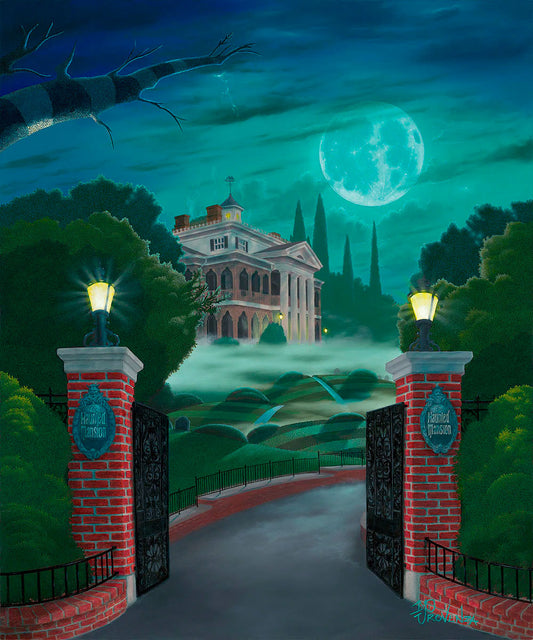 Michael Provenza Disney "Welcome to the Haunted Mansion" Limited Edition Canvas Giclee