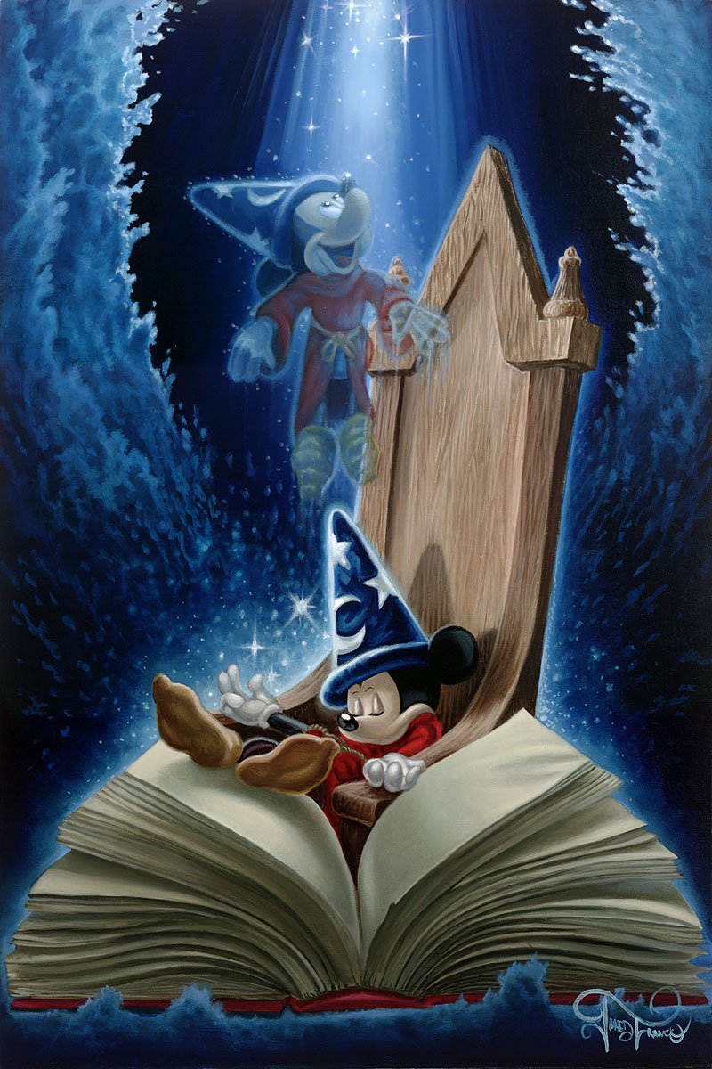Jared Franco Disney "Dreaming of Sorcery" Limited Edition Canvas Giclee