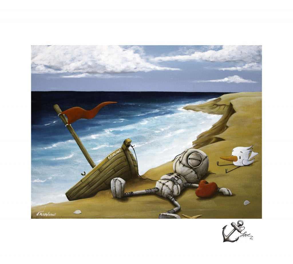 Fabio Napoleoni Rest my Love Upon Your Shores Limited Edition Paper Giclee