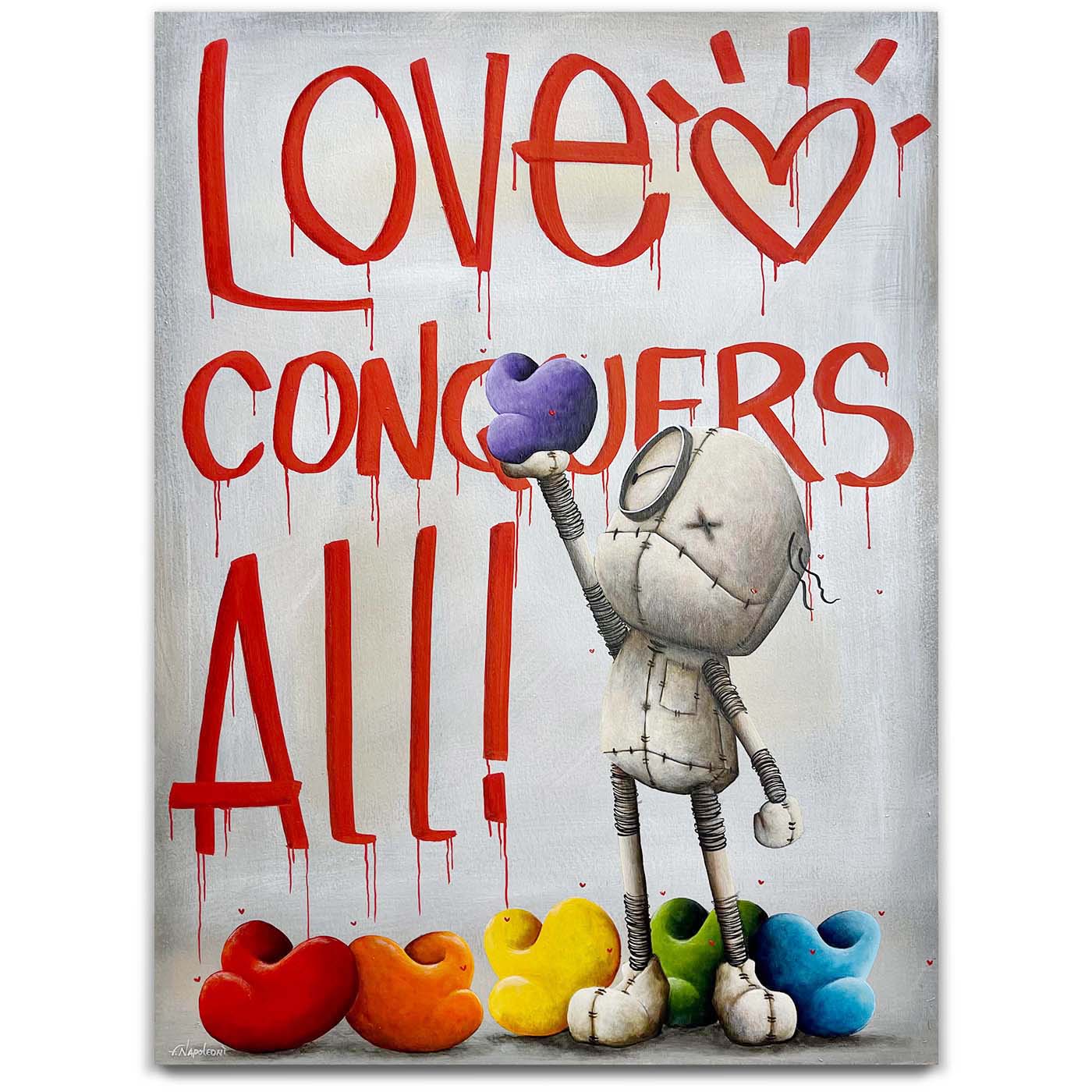 Fabio Napoleoni Original • "Love Conquers All" Original on Wood