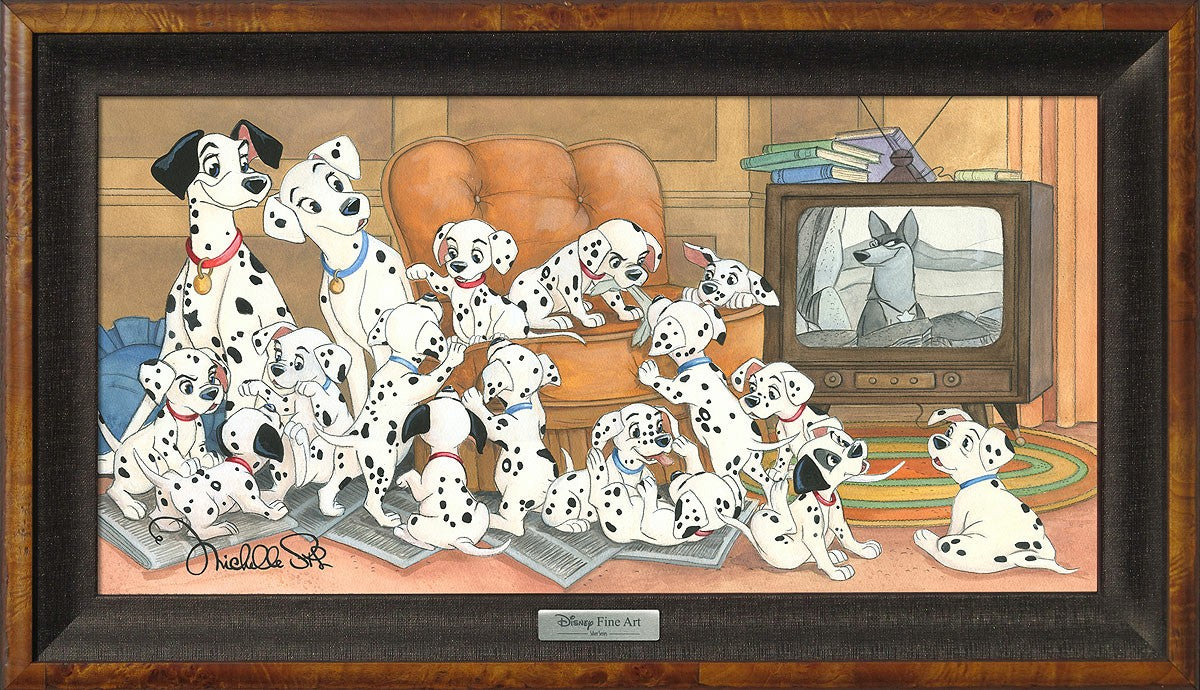Michelle St. Laurent Disney Family Movie Night Limited Edition Canvas Giclee