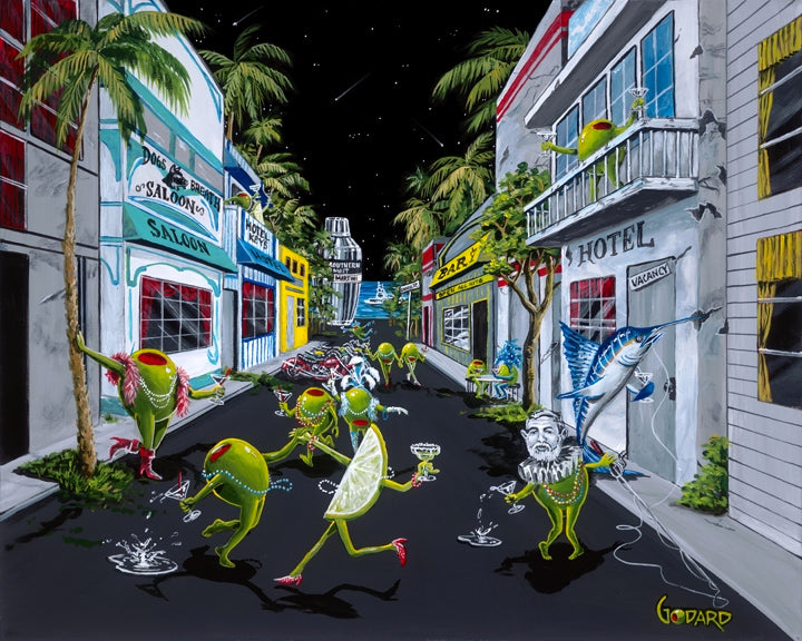 Michael Godard "Fantasy Fest Key West" Limited Edition Canvas Giclee