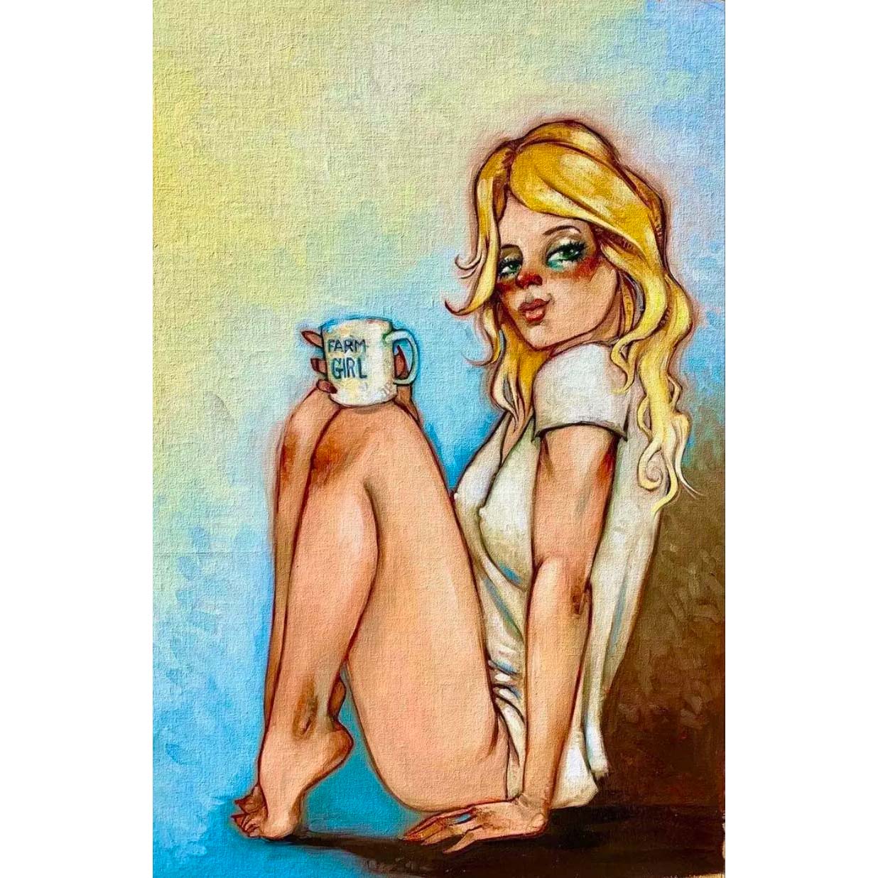 Todd White "Farm Girl" Limited Edition Canvas Giclee