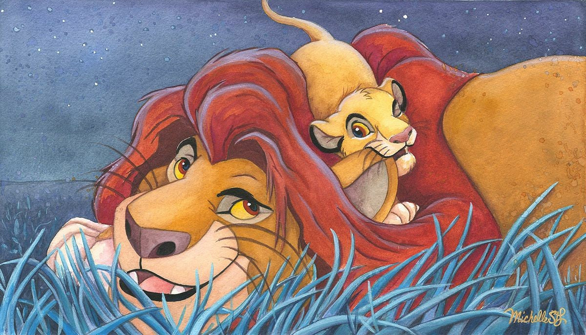 Michelle St. Laurent Disney "Father and Son" Limited Edition Canvas Giclee