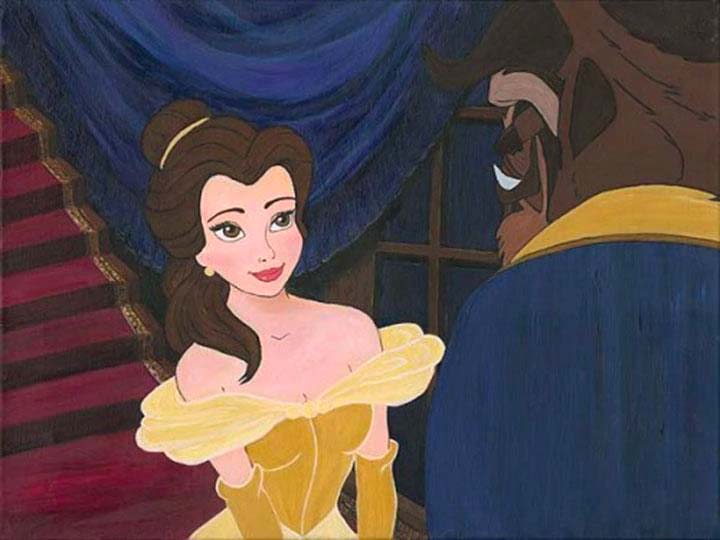 Paige O'Hara Disney "First Date" Limited Edition Canvas Giclee