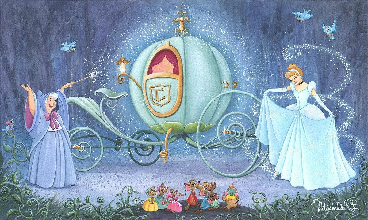 Michelle St. Laurent Disney "Fit for a Ball" Limited Edition Canvas Giclee