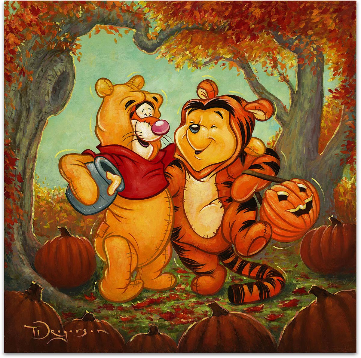Tim Rogerson Disney Friendship Masquerade Limited Edition Canvas Giclee