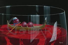 Michael Godard "Gondola Grapes" Limited Edition Canvas Giclee