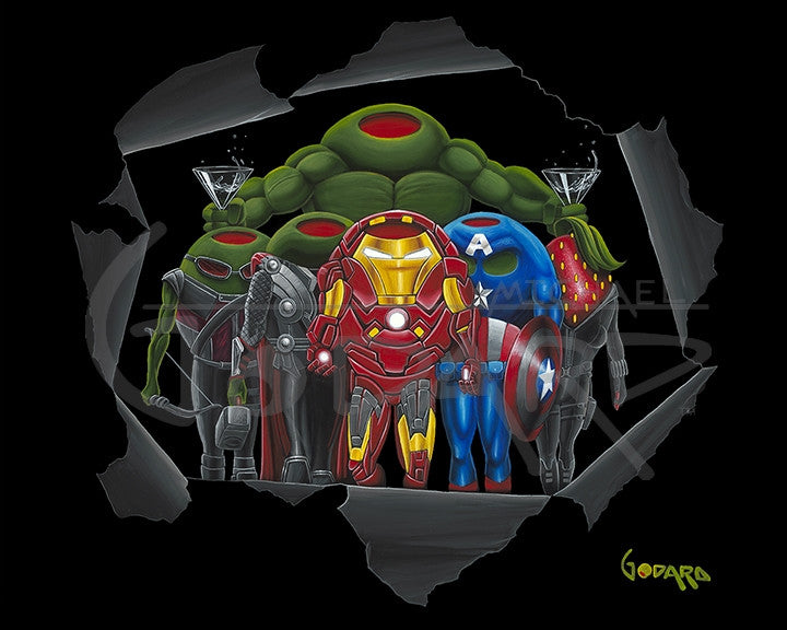 Michael Godard Avenge-Tini Limited Edition Canvas Giclee