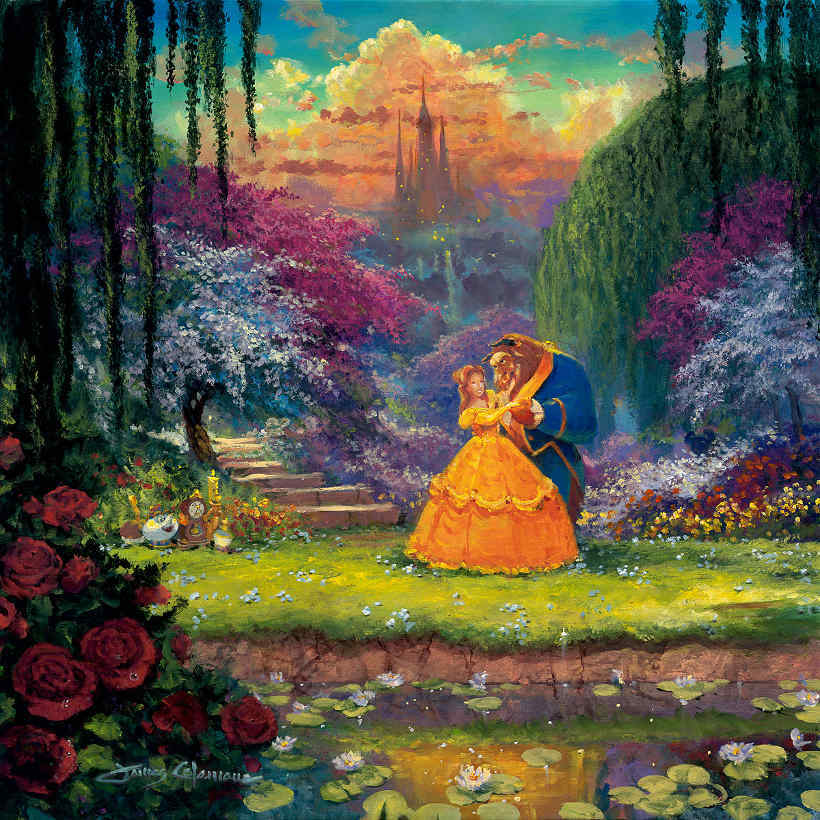 James Coleman Disney Garden Waltz Limited Edition Canvas Giclee