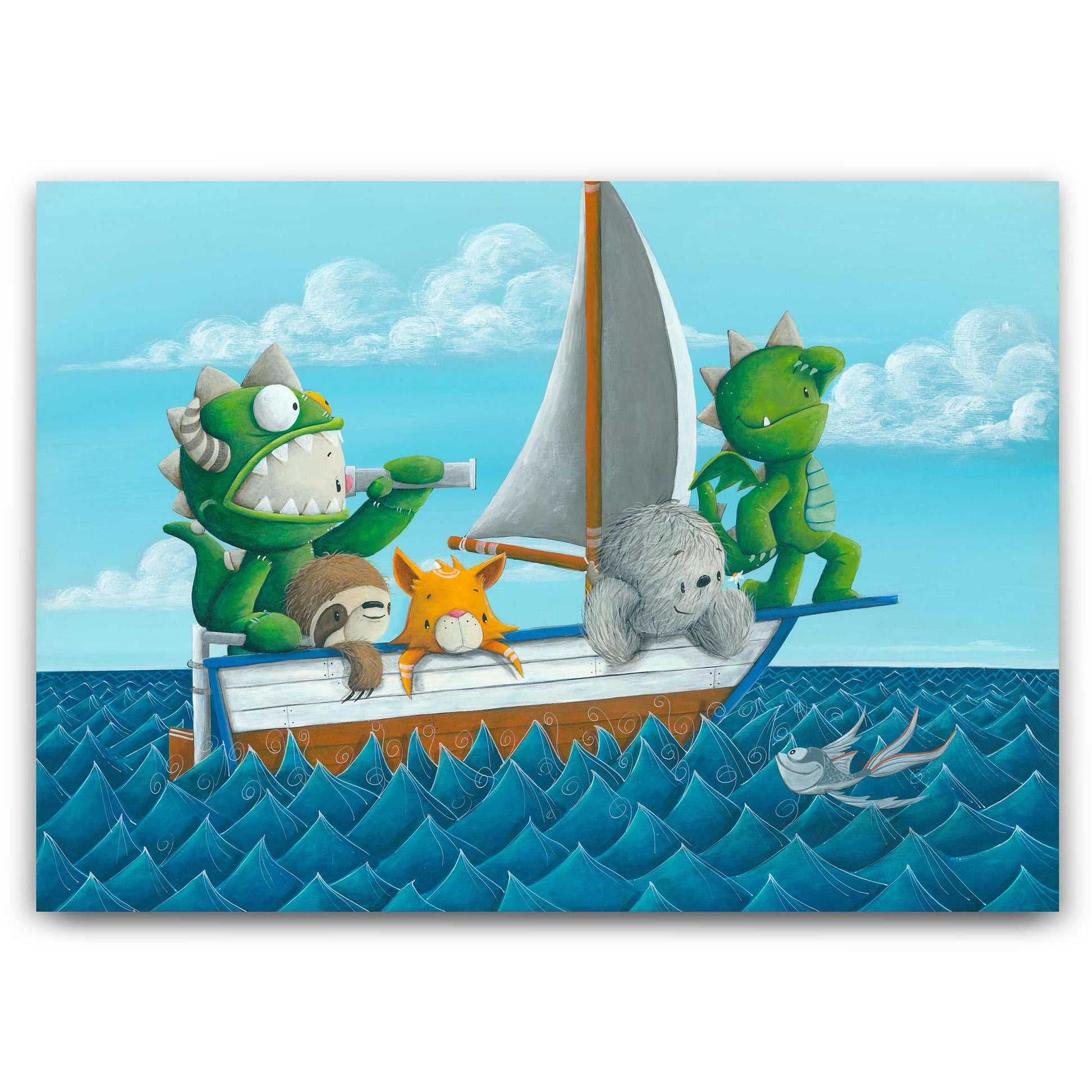 Fabio Napoleoni "Great Day to Discover" Limited Edition Paper Giclee