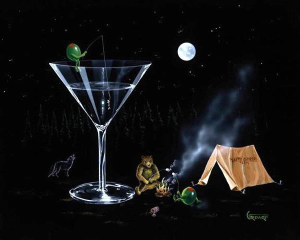 Michael Godard Happy Camper Limited Edition Canvas Giclee
