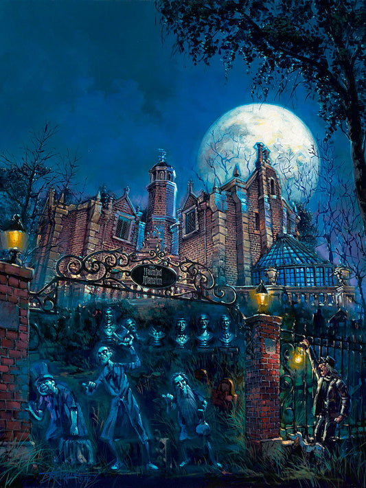 Rodel Gonzalez Disney "Haunted Mansion" Limited Edition Canvas Giclee
