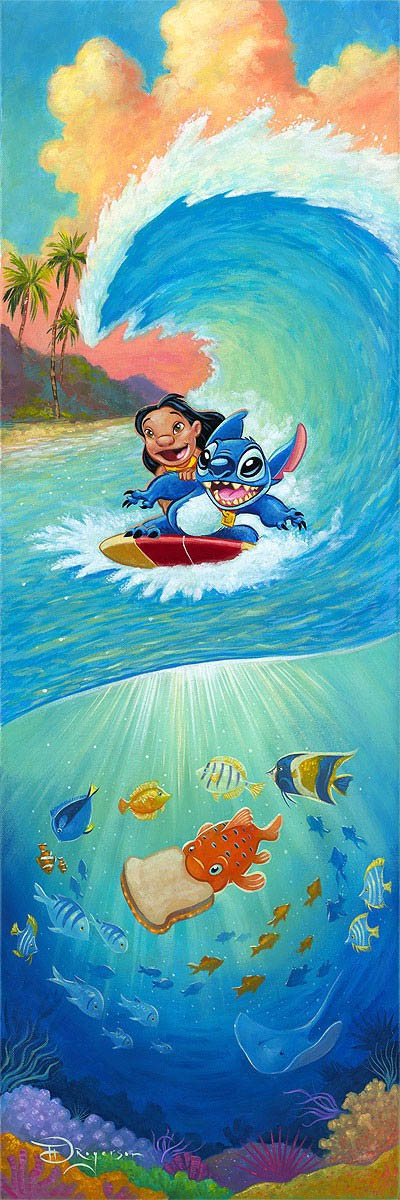 Tim Rogerson Disney "Hawaiian Roller Coaster" Limited Edition Canvas Giclee