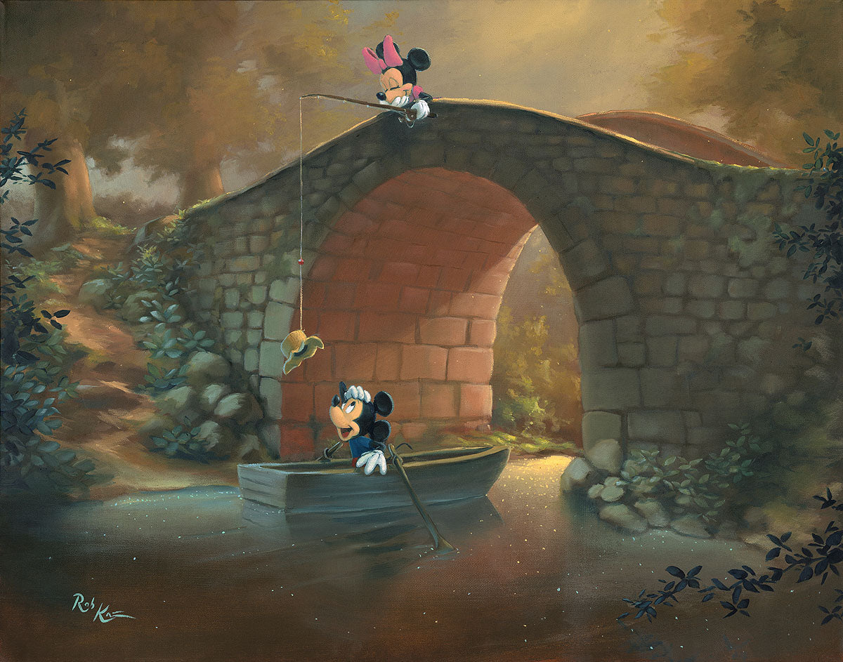 Rob Kaz Disney "Hooked on You" Limited Edition Canvas Giclee