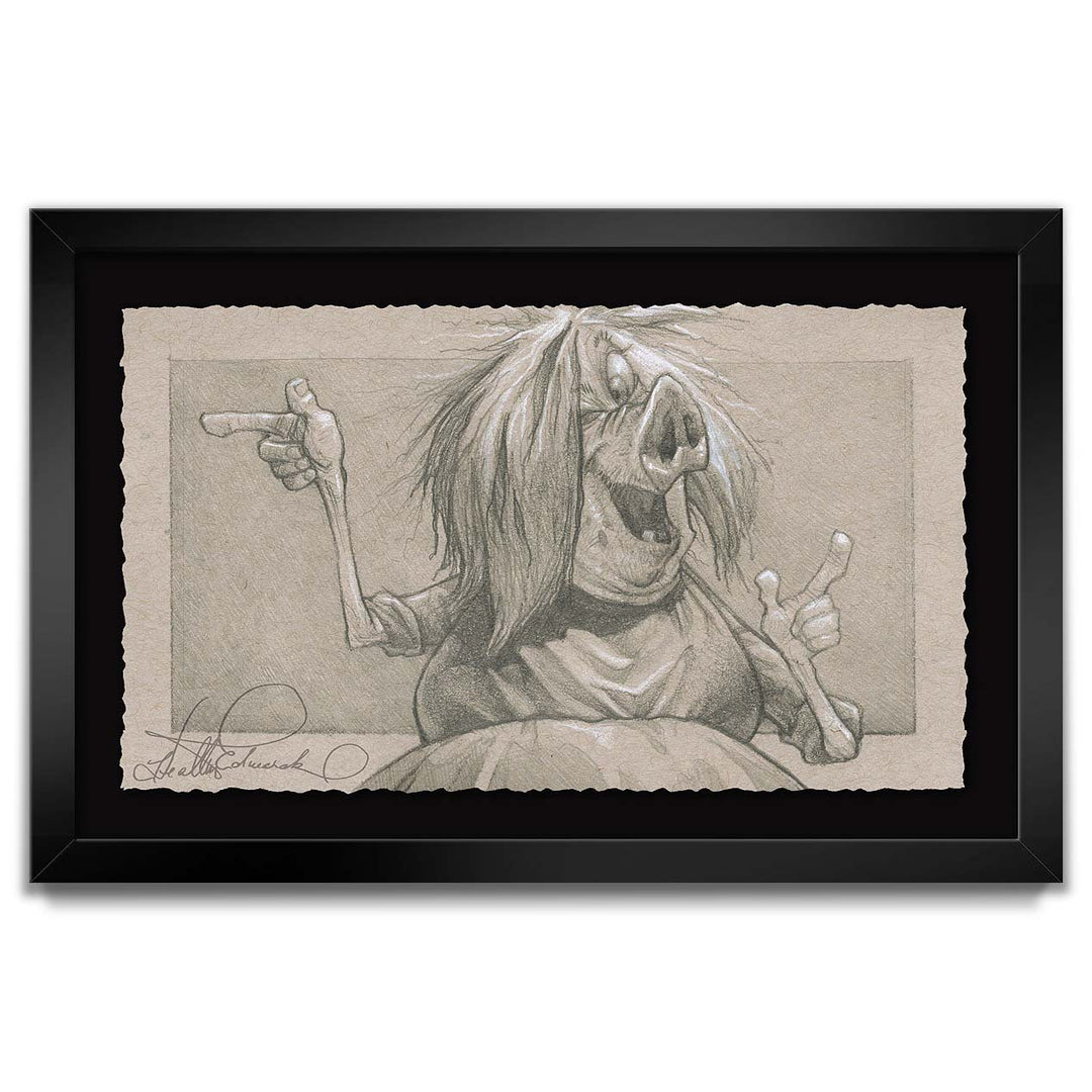 Heather Edwards Disney I'm Afraid I'll Have to Destroy You Limited Edition Paper Giclee