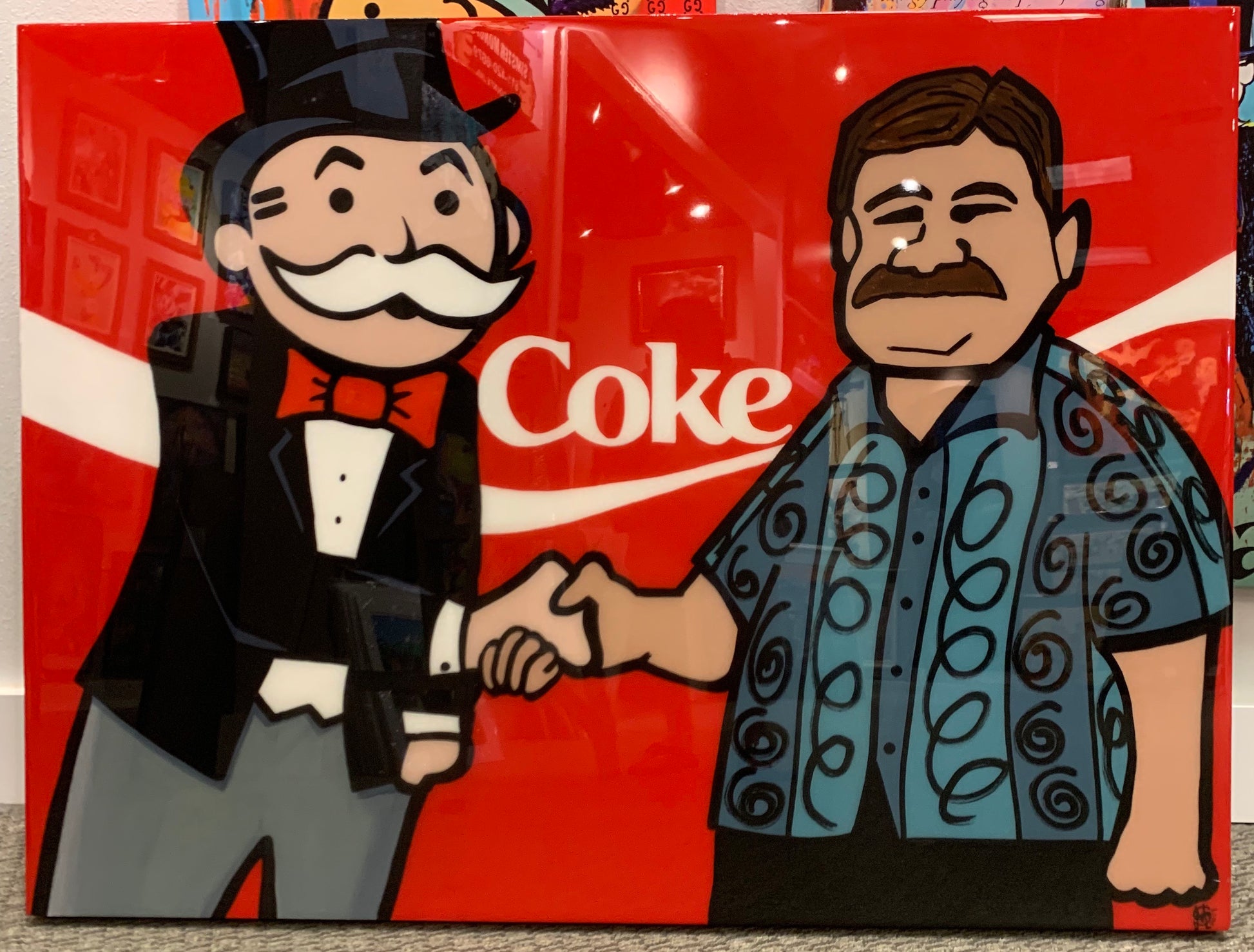 Sinister Monopoly “El Chapo” Original on Wood