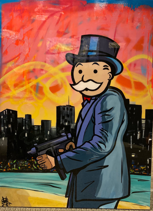 Sinister Monopoly “Vice Lord” Original Canvas