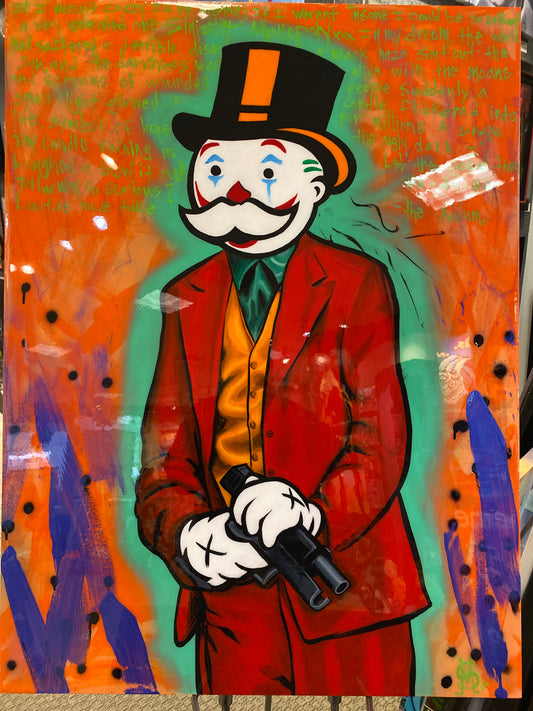 Sinister Monopoly “Joker vs Sinister Monopoly” Original Canvas