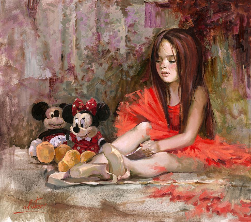 Irene Sheri Disney Before the Lesson Limited Edition Canvas Giclee